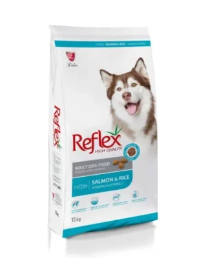 Reflex Salmon & Rice Adult Dog - Пълноценна храна израснали кучета от всички породи със сьомга и ориз 15 кг